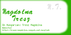 magdolna tresz business card